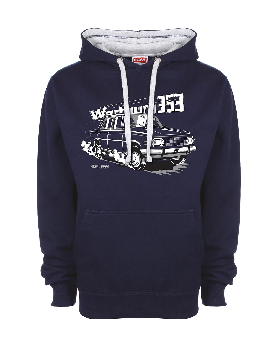 Felpa grigio-blu marino Wartburg 353