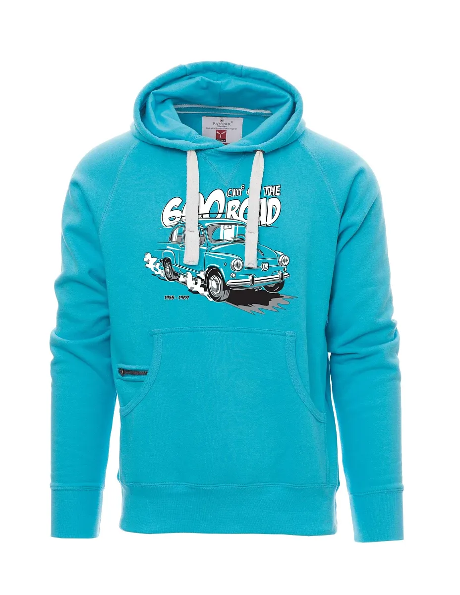 Felpa da uomo blu chiaro Il veterano italiano F 600