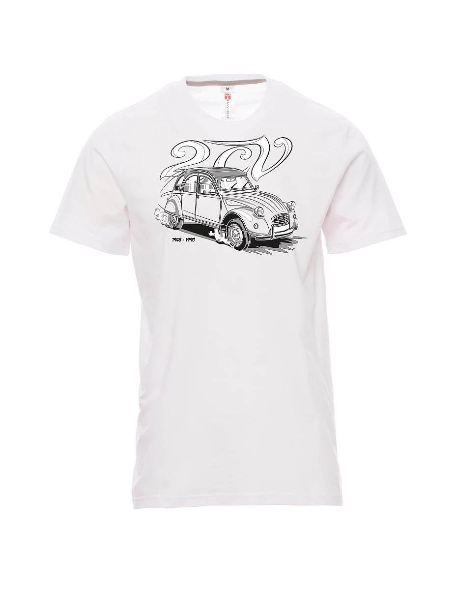Maglia da uomo bianca 2CV