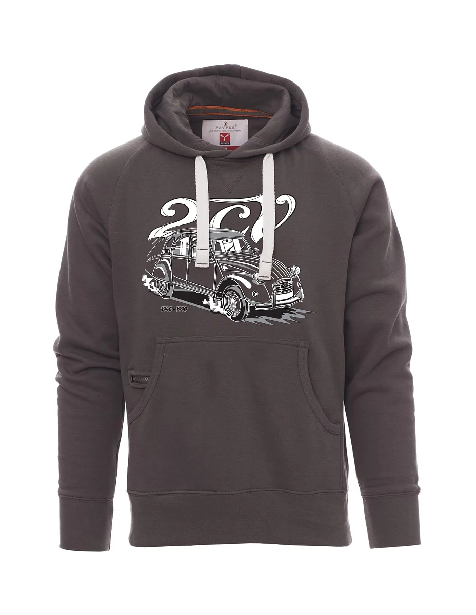 Felpa da uomo grigia 2CV