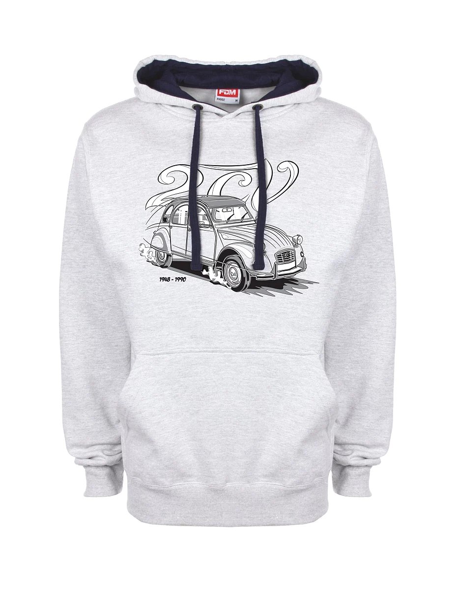 Felpa blu-grigio 2CV