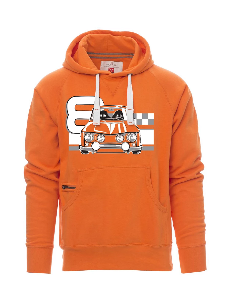 Felpa da uomo arancione R8