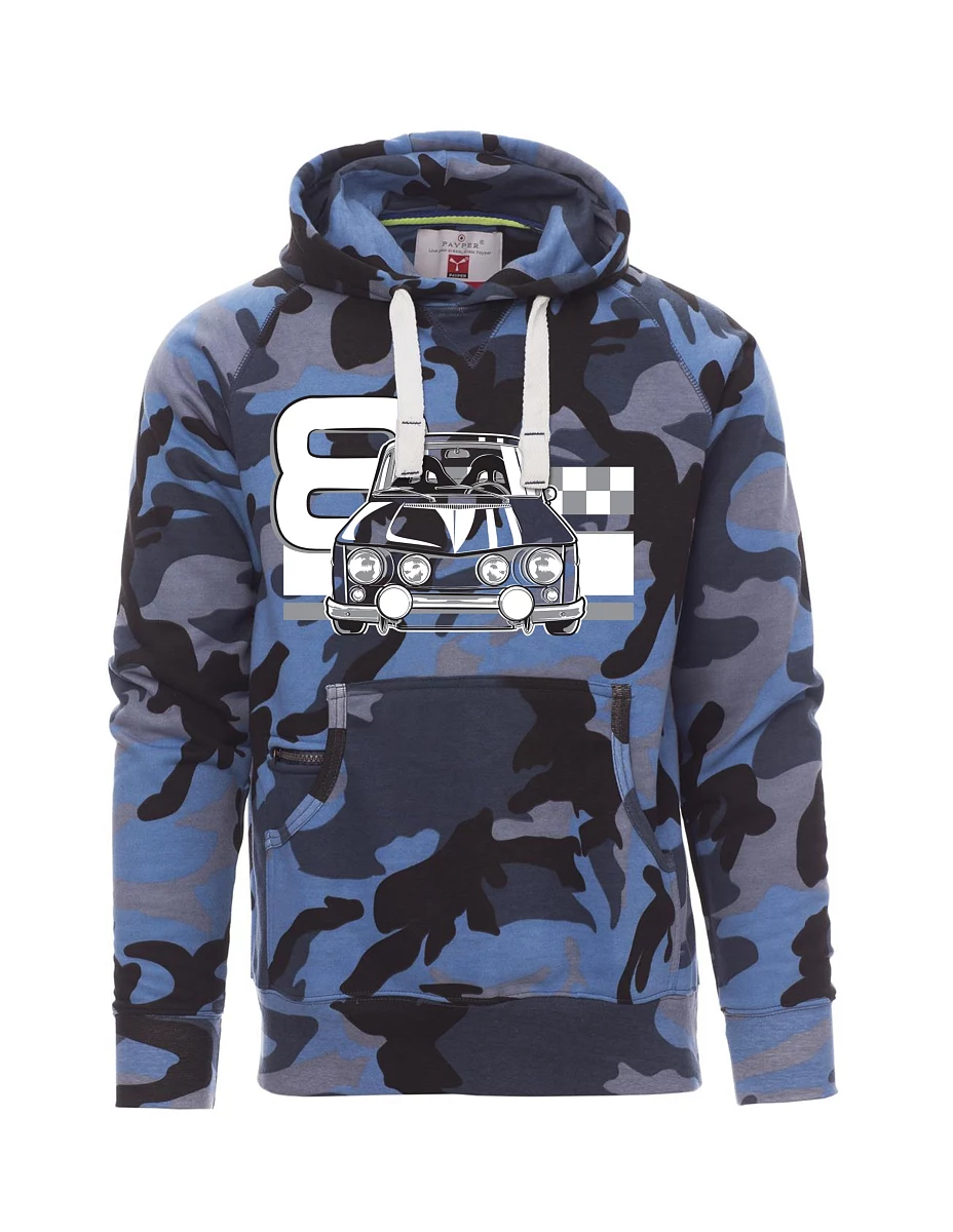 Felpa da uomo camuffare blu  R8