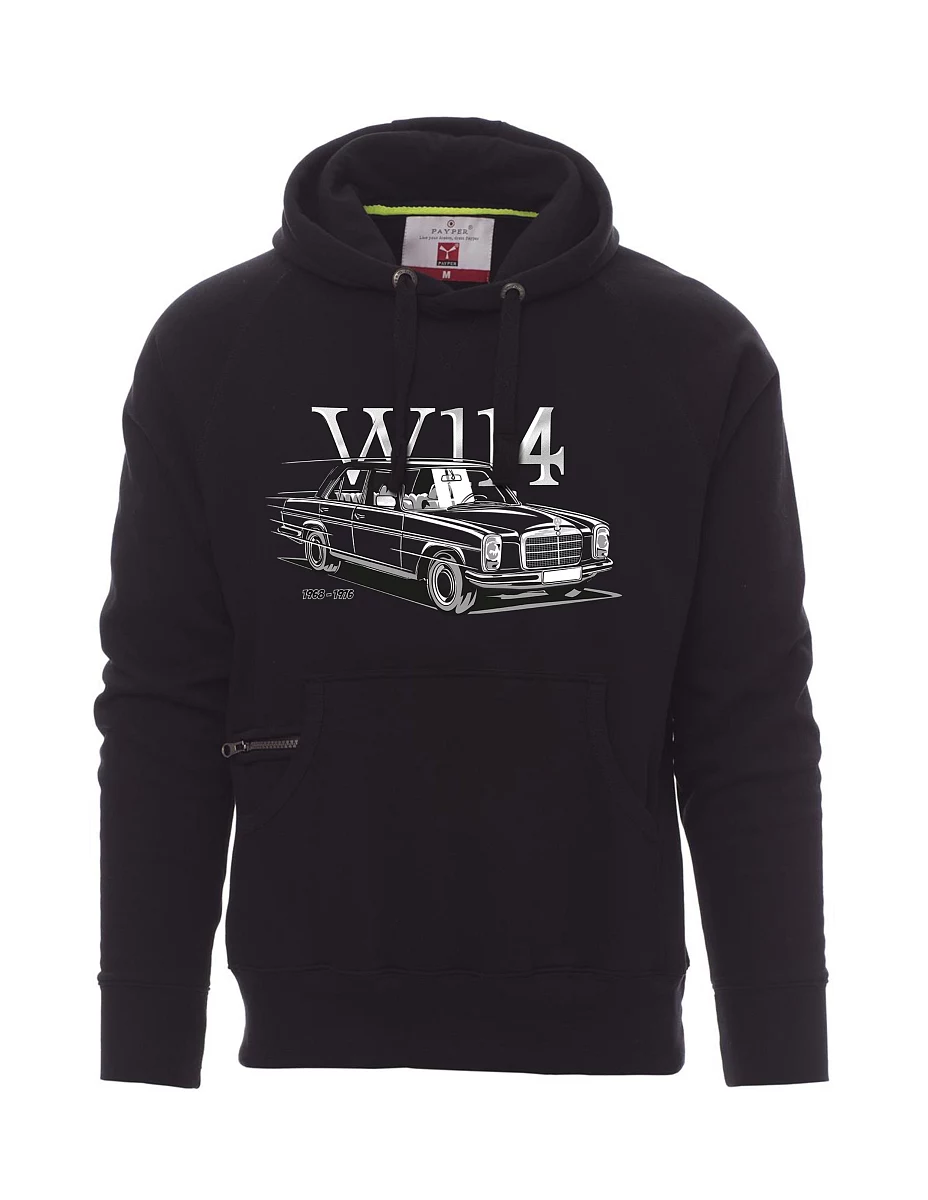 Felpa da uomo nera W114