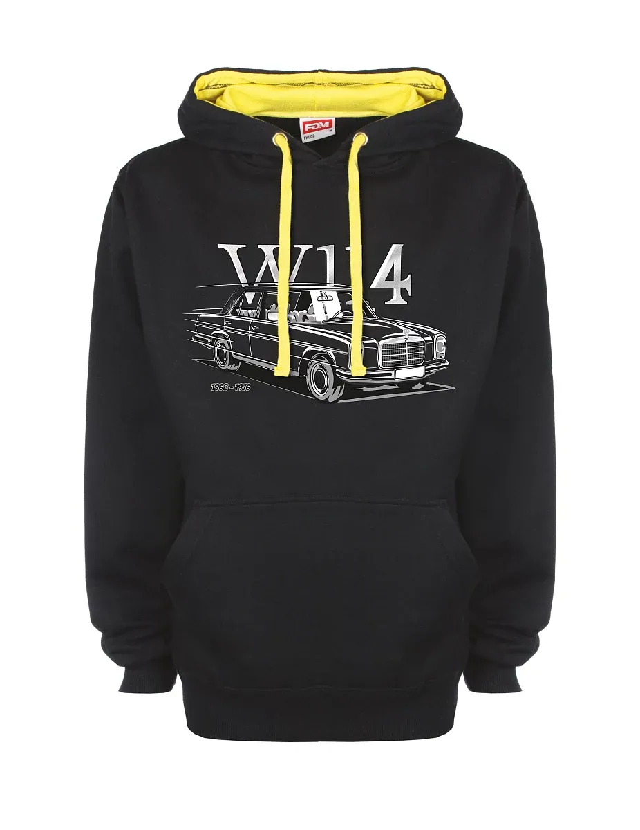 Felpa giallo-nera con W114