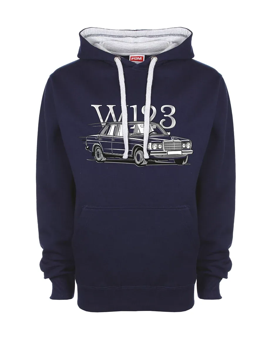Felpa grigio-blu marino W123